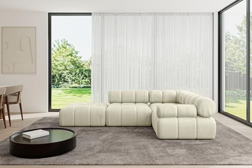 ALTDECOR Modulares Sofa Ecksofa in L-Form Corner modular Sofa Eckcouch Couch Wohnlandschaft Cauchsofa Polstersofa Felto-L1-285x190x70 cm Beige ALTDECOR Modulares Sofa Ecksofa in L-Form Corner modular Sofa Eckcouch Couch Wohnlandschaft Cauchsofa Polstersofa Felto-L1-285x190x70 cm Beige von ALTDECOR