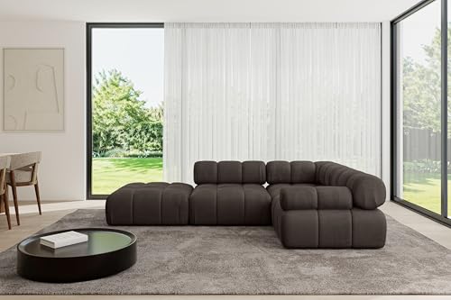 ALTDECOR Modulares Sofa Ecksofa in L-Form Corner modular Sofa Eckcouch Couch Wohnlandschaft Cauchsofa Polstersofa Felto-L1-285x190x70 cm Braun ALTDECOR Modulares Sofa Ecksofa in L-Form Corner modular Sofa Eckcouch Couch Wohnlandschaft Cauchsofa Polstersofa Felto-L1-285x190x70 cm Braun von ALTDECOR