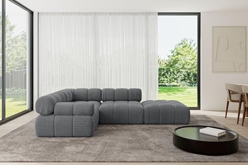 ALTDECOR Modulares Sofa Ecksofa in L-Form Corner modular Sofa Eckcouch Couch Wohnlandschaft Cauchsofa Polstersofa Felto-L1-285x190x70 cm Dunkelgrau ALTDECOR Modulares Sofa Ecksofa in L-Form Corner modular Sofa Eckcouch Couch Wohnlandschaft Cauchsofa Polstersofa Felto-L1-285x190x70 cm Dunkelgrau von ALTDECOR