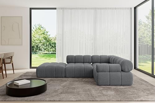 ALTDECOR Modulares Sofa Ecksofa in L-Form Corner modular Sofa Eckcouch Couch Wohnlandschaft Cauchsofa Polstersofa Felto-L1-285x190x70 cm Dunkelgrau ALTDECOR Modulares Sofa Ecksofa in L-Form Corner modular Sofa Eckcouch Couch Wohnlandschaft Cauchsofa Polstersofa Felto-L1-285x190x70 cm Dunkelgrau von ALTDECOR