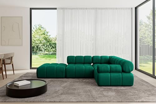 ALTDECOR Modulares Sofa Ecksofa in L-Form Corner modular Sofa Eckcouch Couch Wohnlandschaft Cauchsofa Polstersofa Felto-L1-285x190x70 cm Dunkelgrün ALTDECOR Modulares Sofa Ecksofa in L-Form Corner modular Sofa Eckcouch Couch Wohnlandschaft Cauchsofa Polstersofa Felto-L1-285x190x70 cm Dunkelgrün von ALTDECOR