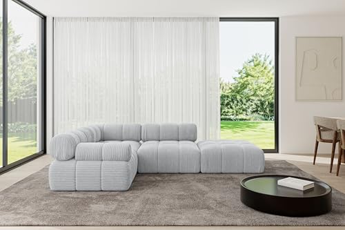 ALTDECOR Modulares Sofa Ecksofa in L-Form Corner modular Sofa Eckcouch Couch Wohnlandschaft Cauchsofa Polstersofa Felto-L1-285x190x70 cm Grau ALTDECOR Modulares Sofa Ecksofa in L-Form Corner modular Sofa Eckcouch Couch Wohnlandschaft Cauchsofa Polstersofa Felto-L1-285x190x70 cm Grau von ALTDECOR