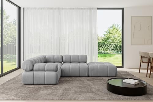 ALTDECOR Modulares Sofa Ecksofa in L-Form Corner modular Sofa Eckcouch Couch Wohnlandschaft Cauchsofa Polstersofa Felto-L1-285x190x70 cm Hellgrau ALTDECOR Modulares Sofa Ecksofa in L-Form Corner modular Sofa Eckcouch Couch Wohnlandschaft Cauchsofa Polstersofa Felto-L1-285x190x70 cm Hellgrau von ALTDECOR