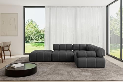 ALTDECOR Modulares Sofa Ecksofa in L-Form Corner modular Sofa Eckcouch Couch Wohnlandschaft Cauchsofa Polstersofa Felto-L1-285x190x70 cm Schwarz ALTDECOR Modulares Sofa Ecksofa in L-Form Corner modular Sofa Eckcouch Couch Wohnlandschaft Cauchsofa Polstersofa Felto-L1-285x190x70 cm Schwarz von ALTDECOR