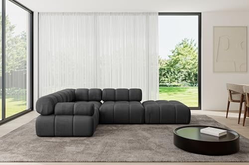 ALTDECOR Modulares Sofa Ecksofa in L-Form Corner modular Sofa Eckcouch Couch Wohnlandschaft Cauchsofa Polstersofa Felto-L1-285x190x70 cm Schwarz ALTDECOR Modulares Sofa Ecksofa in L-Form Corner modular Sofa Eckcouch Couch Wohnlandschaft Cauchsofa Polstersofa Felto-L1-285x190x70 cm Schwarz von ALTDECOR