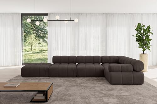 ALTDECOR Modulares Sofa Ecksofa in L-Form Corner modular Sofa Eckcouch Couch Wohnlandschaft Cauchsofa Polstersofa Felto-L2-380x190x70 cm Braun ALTDECOR Modulares Sofa Ecksofa in L-Form Corner modular Sofa Eckcouch Couch Wohnlandschaft Cauchsofa Polstersofa Felto-L2-380x190x70 cm Braun von ALTDECOR