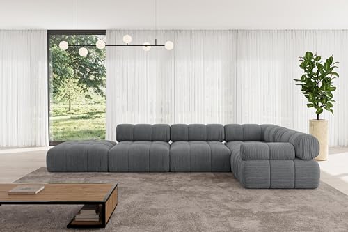 ALTDECOR Modulares Sofa Ecksofa in L-Form Corner modular Sofa Eckcouch Couch Wohnlandschaft Cauchsofa Polstersofa Felto-L2-380x190x70 cm Dunkelgrau ALTDECOR Modulares Sofa Ecksofa in L-Form Corner modular Sofa Eckcouch Couch Wohnlandschaft Cauchsofa Polstersofa Felto-L2-380x190x70 cm Dunkelgrau von ALTDECOR