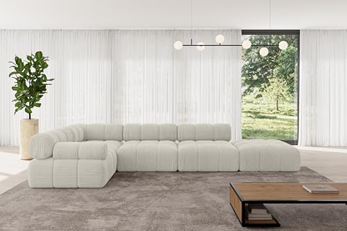 ALTDECOR Modulares Sofa Ecksofa in L-Form Corner modular Sofa Eckcouch Couch Wohnlandschaft Cauchsofa Polstersofa Felto-L2-380x190x70 cm Hellgrau ALTDECOR Modulares Sofa Ecksofa in L-Form Corner modular Sofa Eckcouch Couch Wohnlandschaft Cauchsofa Polstersofa Felto-L2-380x190x70 cm Hellgrau von ALTDECOR