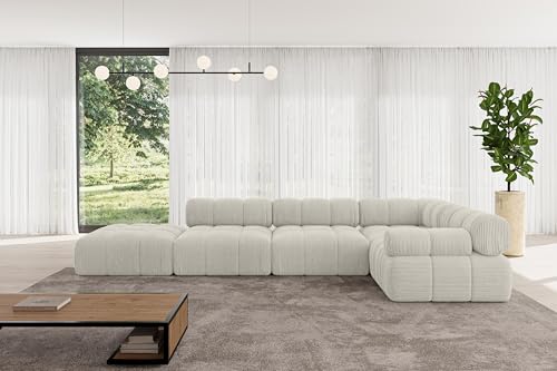 ALTDECOR Modulares Sofa Ecksofa in L-Form Corner modular Sofa Eckcouch Couch Wohnlandschaft Cauchsofa Polstersofa Felto-L2-380x190x70 cm Hellgrau ALTDECOR Modulares Sofa Ecksofa in L-Form Corner modular Sofa Eckcouch Couch Wohnlandschaft Cauchsofa Polstersofa Felto-L2-380x190x70 cm Hellgrau von ALTDECOR