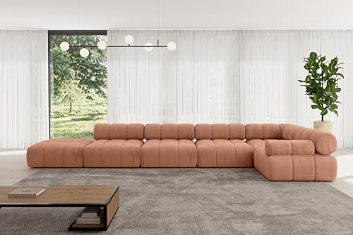ALTDECOR Modulares Sofa Ecksofa in L-Form Corner modular Sofa Eckcouch Couch Wohnlandschaft Cauchsofa Polstersofa Felto-L3-475x190x70 cm Apricot ALTDECOR Modulares Sofa Ecksofa in L-Form Corner modular Sofa Eckcouch Couch Wohnlandschaft Cauchsofa Polstersofa Felto-L3-475x190x70 cm Apricot von ALTDECOR