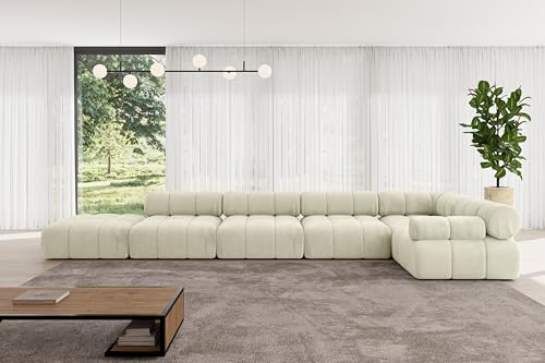 ALTDECOR Modulares Sofa Ecksofa in L-Form Corner modular Sofa Eckcouch Couch Wohnlandschaft Cauchsofa Polstersofa Felto-L3-475x190x70 cm Beige ALTDECOR Modulares Sofa Ecksofa in L-Form Corner modular Sofa Eckcouch Couch Wohnlandschaft Cauchsofa Polstersofa Felto-L3-475x190x70 cm Beige von ALTDECOR