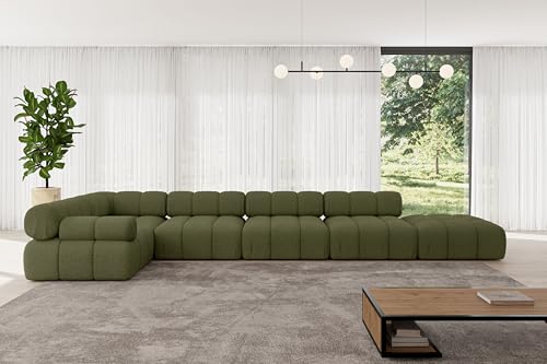 ALTDECOR Modulares Sofa Ecksofa in L-Form Corner modular Sofa Eckcouch Couch Wohnlandschaft Cauchsofa Polstersofa Felto-L3-475x190x70 cm Grün ALTDECOR Modulares Sofa Ecksofa in L-Form Corner modular Sofa Eckcouch Couch Wohnlandschaft Cauchsofa Polstersofa Felto-L3-475x190x70 cm Grün von ALTDECOR