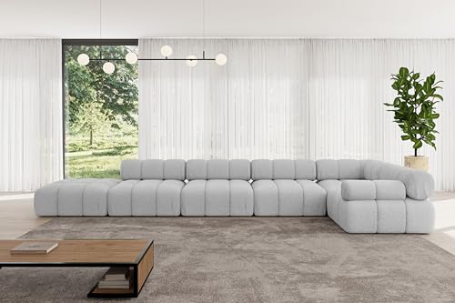 ALTDECOR Modulares Sofa Ecksofa in L-Form Corner modular Sofa Eckcouch Couch Wohnlandschaft Cauchsofa Polstersofa Felto-L3-475x190x70 cm Hellgrau ALTDECOR Modulares Sofa Ecksofa in L-Form Corner modular Sofa Eckcouch Couch Wohnlandschaft Cauchsofa Polstersofa Felto-L3-475x190x70 cm Hellgrau von ALTDECOR