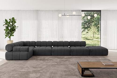 ALTDECOR Modulares Sofa Ecksofa in L-Form Corner modular Sofa Eckcouch Couch Wohnlandschaft Cauchsofa Polstersofa Felto-L3-475x190x70 cm Schwarz ALTDECOR Modulares Sofa Ecksofa in L-Form Corner modular Sofa Eckcouch Couch Wohnlandschaft Cauchsofa Polstersofa Felto-L3-475x190x70 cm Schwarz von ALTDECOR