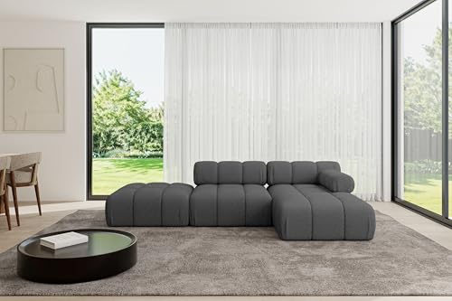 ALTDECOR Modulares Sofa Ecksofa in L-Form Corner modular Sofa Eckcouch Couch Wohnlandschaft Cauchsofa Polstersofa Lizur-L1-285x160x70 cm Grau von ALTDECOR