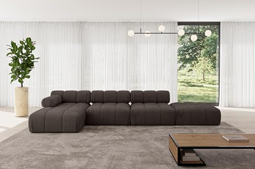 ALTDECOR Modulares Sofa Ecksofa in L-Form Corner modular Sofa Eckcouch Couch Wohnlandschaft Cauchsofa Polstersofa Lizur-L2-380x160x70 cm Braun ALTDECOR Modulares Sofa Ecksofa in L-Form Corner modular Sofa Eckcouch Couch Wohnlandschaft Cauchsofa Polstersofa Lizur-L2-380x160x70 cm Braun von ALTDECOR
