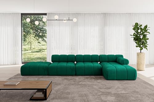 ALTDECOR Modulares Sofa Ecksofa in L-Form Corner modular Sofa Eckcouch Couch Wohnlandschaft Cauchsofa Polstersofa Lizur-L2-380x160x70 cm Dunkelgrün ALTDECOR Modulares Sofa Ecksofa in L-Form Corner modular Sofa Eckcouch Couch Wohnlandschaft Cauchsofa Polstersofa Lizur-L2-380x160x70 cm Dunkelgrün von ALTDECOR