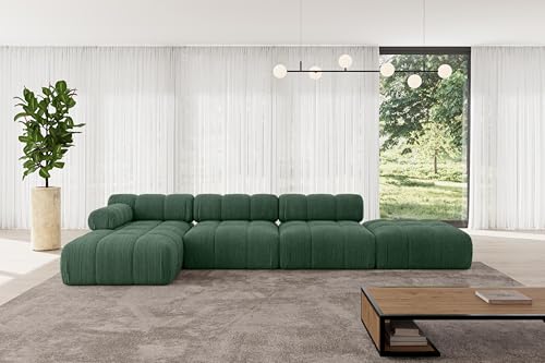 ALTDECOR Modulares Sofa Ecksofa in L-Form Corner modular Sofa Eckcouch Couch Wohnlandschaft Cauchsofa Polstersofa Lizur-L2-380x160x70 cm Grün ALTDECOR Modulares Sofa Ecksofa in L-Form Corner modular Sofa Eckcouch Couch Wohnlandschaft Cauchsofa Polstersofa Lizur-L2-380x160x70 cm Grün von ALTDECOR