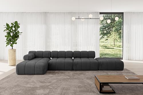 ALTDECOR Modulares Sofa Ecksofa in L-Form Corner modular Sofa Eckcouch Couch Wohnlandschaft Cauchsofa Polstersofa Lizur-L2-380x160x70 cm Schwarz ALTDECOR Modulares Sofa Ecksofa in L-Form Corner modular Sofa Eckcouch Couch Wohnlandschaft Cauchsofa Polstersofa Lizur-L2-380x160x70 cm Schwarz von ALTDECOR