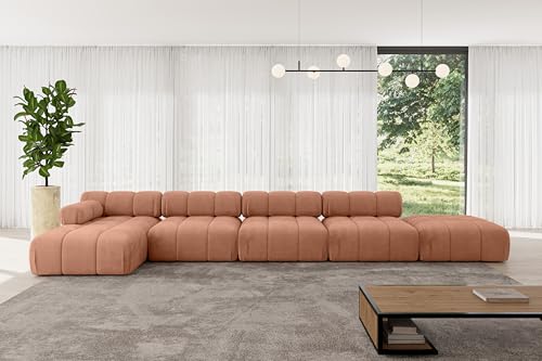 ALTDECOR Modulares Sofa Ecksofa in L-Form Corner modular Sofa Eckcouch Couch Wohnlandschaft Cauchsofa Polstersofa Lizur-L3-475x160x70 cm Apricot ALTDECOR Modulares Sofa Ecksofa in L-Form Corner modular Sofa Eckcouch Couch Wohnlandschaft Cauchsofa Polstersofa Lizur-L3-475x160x70 cm Apricot von ALTDECOR