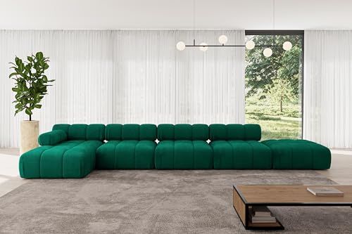 ALTDECOR Modulares Sofa Ecksofa in L-Form Corner modular Sofa Eckcouch Couch Wohnlandschaft Cauchsofa Polstersofa Lizur-L3-475x160x70 cm Dunkelgrün ALTDECOR Modulares Sofa Ecksofa in L-Form Corner modular Sofa Eckcouch Couch Wohnlandschaft Cauchsofa Polstersofa Lizur-L3-475x160x70 cm Dunkelgrün von ALTDECOR