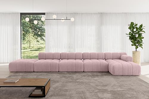 ALTDECOR Modulares Sofa Ecksofa in L-Form Corner modular Sofa Eckcouch Couch Wohnlandschaft Cauchsofa Polstersofa Lizur-L3-475x160x70 cm Rosa ALTDECOR Modulares Sofa Ecksofa in L-Form Corner modular Sofa Eckcouch Couch Wohnlandschaft Cauchsofa Polstersofa Lizur-L3-475x160x70 cm Rosa von ALTDECOR