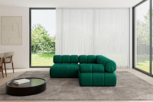 ALTDECOR Modulares Sofa Ecksofa in L-Form Corner modular Sofa Eckcouch Couch Wohnlandschaft Cauchsofa Polstersofa Mende-L1-190x190x70 cm Dunkelgrün ALTDECOR Modulares Sofa Ecksofa in L-Form Corner modular Sofa Eckcouch Couch Wohnlandschaft Cauchsofa Polstersofa Mende-L1-190x190x70 cm Dunkelgrün von ALTDECOR