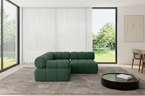 ALTDECOR Modulares Sofa Ecksofa in L-Form Corner modular Sofa Eckcouch Couch Wohnlandschaft Cauchsofa Polstersofa Mende-L1-190x190x70 cm Grün von ALTDECOR