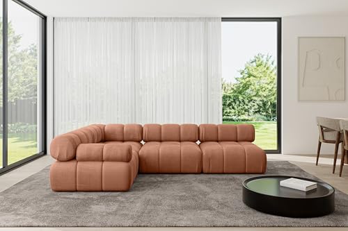 ALTDECOR Modulares Sofa Ecksofa in L-Form Corner modular Sofa Eckcouch Couch Wohnlandschaft Cauchsofa Polstersofa Mende-L2-285x190x70 cm Apricot ALTDECOR Modulares Sofa Ecksofa in L-Form Corner modular Sofa Eckcouch Couch Wohnlandschaft Cauchsofa Polstersofa Mende-L2-285x190x70 cm Apricot von ALTDECOR