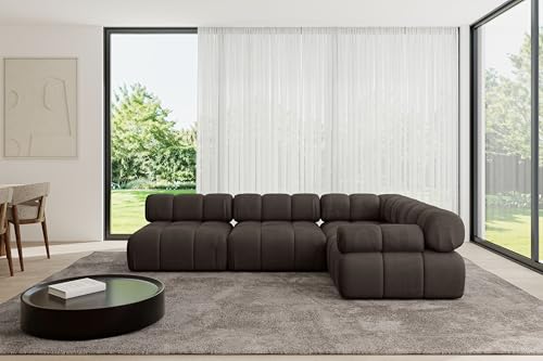 ALTDECOR Modulares Sofa Ecksofa in L-Form Corner modular Sofa Eckcouch Couch Wohnlandschaft Cauchsofa Polstersofa Mende-L2-285x190x70 cm Braun ALTDECOR Modulares Sofa Ecksofa in L-Form Corner modular Sofa Eckcouch Couch Wohnlandschaft Cauchsofa Polstersofa Mende-L2-285x190x70 cm Braun von ALTDECOR