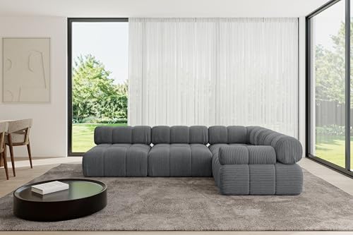 ALTDECOR Modulares Sofa Ecksofa in L-Form Corner modular Sofa Eckcouch Couch Wohnlandschaft Cauchsofa Polstersofa Mende-L2-285x190x70 cm Dunkelgrau ALTDECOR Modulares Sofa Ecksofa in L-Form Corner modular Sofa Eckcouch Couch Wohnlandschaft Cauchsofa Polstersofa Mende-L2-285x190x70 cm Dunkelgrau von ALTDECOR