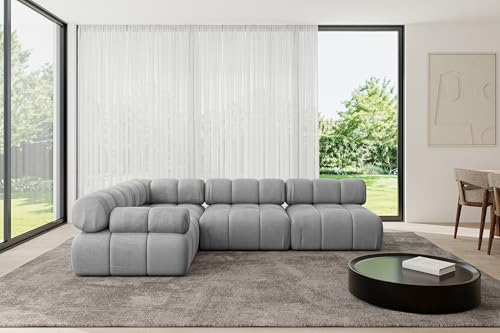 ALTDECOR Modulares Sofa Ecksofa in L-Form Corner modular Sofa Eckcouch Couch Wohnlandschaft Cauchsofa Polstersofa Mende-L2-285x190x70 cm Hellgrau ALTDECOR Modulares Sofa Ecksofa in L-Form Corner modular Sofa Eckcouch Couch Wohnlandschaft Cauchsofa Polstersofa Mende-L2-285x190x70 cm Hellgrau von ALTDECOR