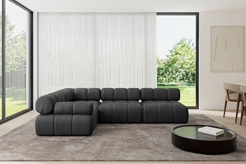 ALTDECOR Modulares Sofa Ecksofa in L-Form Corner modular Sofa Eckcouch Couch Wohnlandschaft Cauchsofa Polstersofa Mende-L2-285x190x70 cm Schwarz ALTDECOR Modulares Sofa Ecksofa in L-Form Corner modular Sofa Eckcouch Couch Wohnlandschaft Cauchsofa Polstersofa Mende-L2-285x190x70 cm Schwarz von ALTDECOR