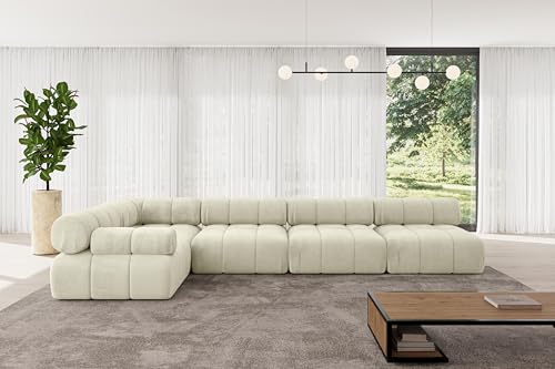 ALTDECOR Modulares Sofa Ecksofa in L-Form Corner modular Sofa Eckcouch Couch Wohnlandschaft Cauchsofa Polstersofa Mende-L3-380x190x70 cm Beige ALTDECOR Modulares Sofa Ecksofa in L-Form Corner modular Sofa Eckcouch Couch Wohnlandschaft Cauchsofa Polstersofa Mende-L3-380x190x70 cm Beige von ALTDECOR