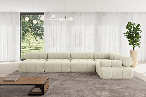ALTDECOR Modulares Sofa Ecksofa in L-Form Corner modular Sofa Eckcouch Couch Wohnlandschaft Cauchsofa Polstersofa Mende-L3-380x190x70 cm Beige ALTDECOR Modulares Sofa Ecksofa in L-Form Corner modular Sofa Eckcouch Couch Wohnlandschaft Cauchsofa Polstersofa Mende-L3-380x190x70 cm Beige von ALTDECOR