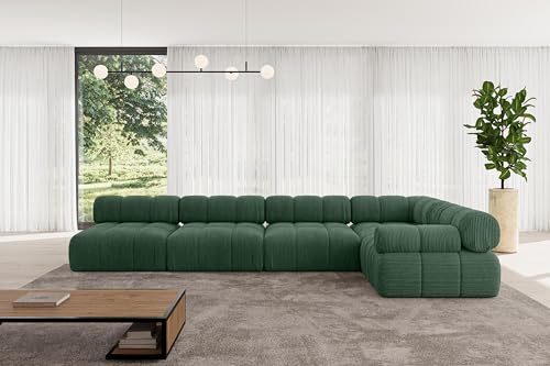 ALTDECOR Modulares Sofa Ecksofa in L-Form Corner modular Sofa Eckcouch Couch Wohnlandschaft Cauchsofa Polstersofa Mende-L3-380x190x70 cm Grün ALTDECOR Modulares Sofa Ecksofa in L-Form Corner modular Sofa Eckcouch Couch Wohnlandschaft Cauchsofa Polstersofa Mende-L3-380x190x70 cm Grün von ALTDECOR