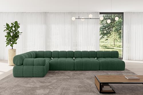ALTDECOR Modulares Sofa Ecksofa in L-Form Corner modular Sofa Eckcouch Couch Wohnlandschaft Cauchsofa Polstersofa Mende-L3-380x190x70 cm Grün ALTDECOR Modulares Sofa Ecksofa in L-Form Corner modular Sofa Eckcouch Couch Wohnlandschaft Cauchsofa Polstersofa Mende-L3-380x190x70 cm Grün von ALTDECOR