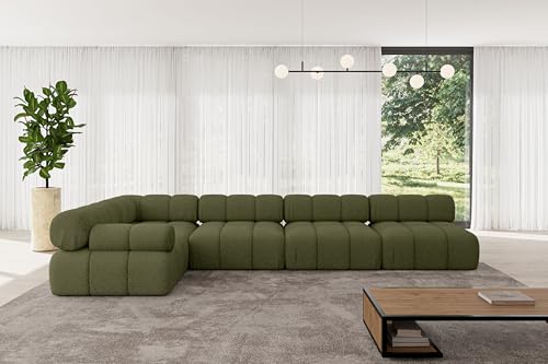 ALTDECOR Modulares Sofa Ecksofa in L-Form Corner modular Sofa Eckcouch Couch Wohnlandschaft Cauchsofa Polstersofa Mende-L3-380x190x70 cm Grün ALTDECOR Modulares Sofa Ecksofa in L-Form Corner modular Sofa Eckcouch Couch Wohnlandschaft Cauchsofa Polstersofa Mende-L3-380x190x70 cm Grün von ALTDECOR