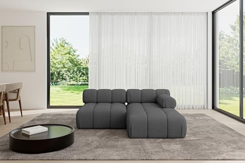 ALTDECOR Modulares Sofa Ecksofa in L-Form Corner modular Sofa Eckcouch Couch Wohnlandschaft Cauchsofa Polstersofa Razon-L1-190x160x70 cm Grau von ALTDECOR