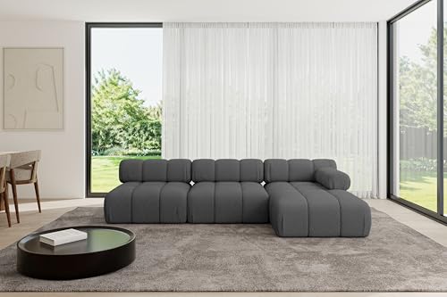 ALTDECOR Modulares Sofa Ecksofa in L-Form Corner modular Sofa Eckcouch Couch Wohnlandschaft Cauchsofa Polstersofa Razon-L2-285x160x70 cm Grau von ALTDECOR