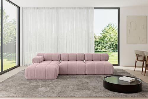 ALTDECOR Modulares Sofa Ecksofa in L-Form Corner modular Sofa Eckcouch Couch Wohnlandschaft Cauchsofa Polstersofa Razon-L2-285x160x70 cm Rosa ALTDECOR Modulares Sofa Ecksofa in L-Form Corner modular Sofa Eckcouch Couch Wohnlandschaft Cauchsofa Polstersofa Razon-L2-285x160x70 cm Rosa von ALTDECOR