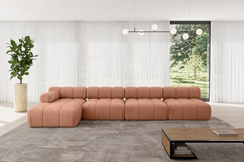 ALTDECOR Modulares Sofa Ecksofa in L-Form Corner modular Sofa Eckcouch Couch Wohnlandschaft Cauchsofa Polstersofa Razon-L3-380x160x70 cm Apricot ALTDECOR Modulares Sofa Ecksofa in L-Form Corner modular Sofa Eckcouch Couch Wohnlandschaft Cauchsofa Polstersofa Razon-L3-380x160x70 cm Apricot von ALTDECOR