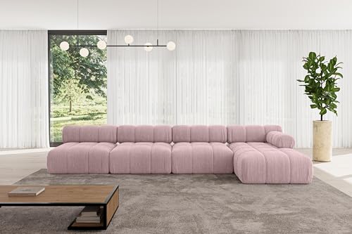 ALTDECOR Modulares Sofa Ecksofa in L-Form Corner modular Sofa Eckcouch Couch Wohnlandschaft Cauchsofa Polstersofa Razon-L3-380x160x70 cm Rosa ALTDECOR Modulares Sofa Ecksofa in L-Form Corner modular Sofa Eckcouch Couch Wohnlandschaft Cauchsofa Polstersofa Razon-L3-380x160x70 cm Rosa von ALTDECOR
