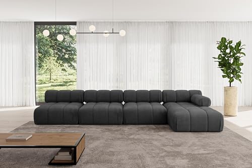 ALTDECOR Modulares Sofa Ecksofa in L-Form Corner modular Sofa Eckcouch Couch Wohnlandschaft Cauchsofa Polstersofa Razon-L3-380x160x70 cm Schwarz ALTDECOR Modulares Sofa Ecksofa in L-Form Corner modular Sofa Eckcouch Couch Wohnlandschaft Cauchsofa Polstersofa Razon-L3-380x160x70 cm Schwarz von ALTDECOR
