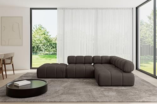 ALTDECOR Modulares Sofa Ecksofa in L-Form universal, Links/rechts Corner modular Sofa Eckcouch Couch Wohnlandschaft Cauchsofa Polstersofa Favio-L1-285x190x70 cm Braun ALTDECOR Modulares Sofa Ecksofa in L-Form universal, Links/rechts Corner modular Sofa Eckcouch Couch Wohnlandschaft Cauchsofa Polstersofa Favio-L1-285x190x70 cm Braun von ALTDECOR