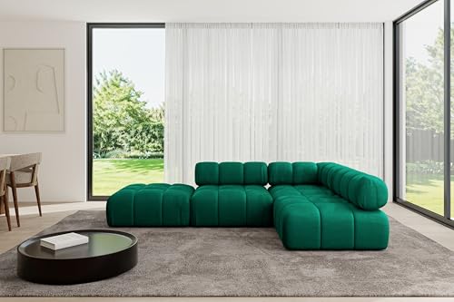 ALTDECOR Modulares Sofa Ecksofa in L-Form universal, Links/rechts Corner modular Sofa Eckcouch Couch Wohnlandschaft Cauchsofa Polstersofa Favio-L1-285x190x70 cm Dunkelgrün ALTDECOR Modulares Sofa Ecksofa in L-Form universal, Links/rechts Corner modular Sofa Eckcouch Couch Wohnlandschaft Cauchsofa Polstersofa Favio-L1-285x190x70 cm Dunkelgrün von ALTDECOR