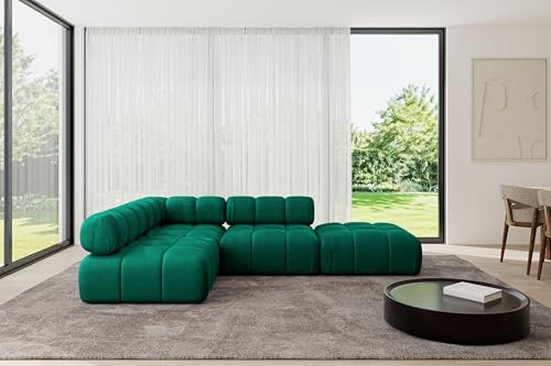 ALTDECOR Modulares Sofa Ecksofa in L-Form universal, Links/rechts Corner modular Sofa Eckcouch Couch Wohnlandschaft Cauchsofa Polstersofa Favio-L1-285x190x70 cm Dunkelgrün ALTDECOR Modulares Sofa Ecksofa in L-Form universal, Links/rechts Corner modular Sofa Eckcouch Couch Wohnlandschaft Cauchsofa Polstersofa Favio-L1-285x190x70 cm Dunkelgrün von ALTDECOR