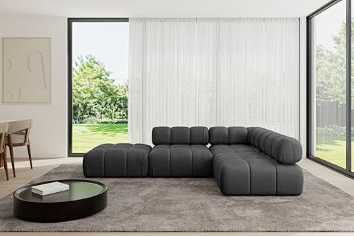 ALTDECOR Modulares Sofa Ecksofa in L-Form universal, Links/rechts Corner modular Sofa Eckcouch Couch Wohnlandschaft Cauchsofa Polstersofa Favio-L1-285x190x70 cm Schwarz ALTDECOR Modulares Sofa Ecksofa in L-Form universal, Links/rechts Corner modular Sofa Eckcouch Couch Wohnlandschaft Cauchsofa Polstersofa Favio-L1-285x190x70 cm Schwarz von ALTDECOR
