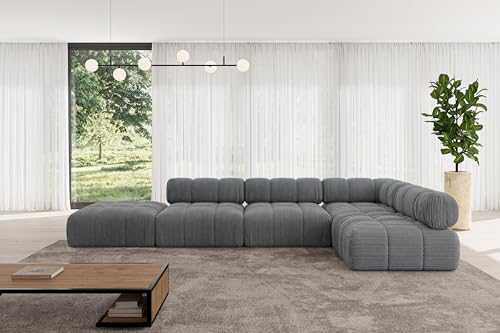 ALTDECOR Modulares Sofa Ecksofa in L-Form universal, Links/rechts Corner modular Sofa Eckcouch Couch Wohnlandschaft Cauchsofa Polstersofa Favio-L2-380x190x70 cm Dunkelgrau ALTDECOR Modulares Sofa Ecksofa in L-Form universal, Links/rechts Corner modular Sofa Eckcouch Couch Wohnlandschaft Cauchsofa Polstersofa Favio-L2-380x190x70 cm Dunkelgrau von ALTDECOR