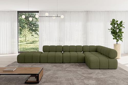 ALTDECOR Modulares Sofa Ecksofa in L-Form universal, Links/rechts Corner modular Sofa Eckcouch Couch Wohnlandschaft Cauchsofa Polstersofa Favio-L2-380x190x70 cm Grün ALTDECOR Modulares Sofa Ecksofa in L-Form universal, Links/rechts Corner modular Sofa Eckcouch Couch Wohnlandschaft Cauchsofa Polstersofa Favio-L2-380x190x70 cm Grün von ALTDECOR
